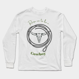 cowboy skull Long Sleeve T-Shirt